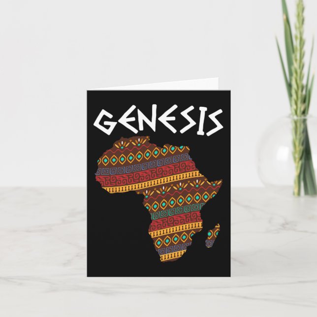 Schwarzgeschichte Monat Genesis Proud Africa A Karte (Vorderseite)