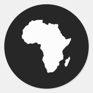 Schwarzgeschichte Monat Juni Subtle Africa Runder Aufkleber