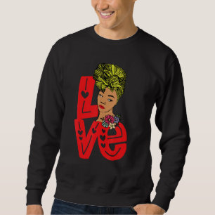 Schwarzgeschichte Monat Pajama Liebe Afrikanischer Sweatshirt