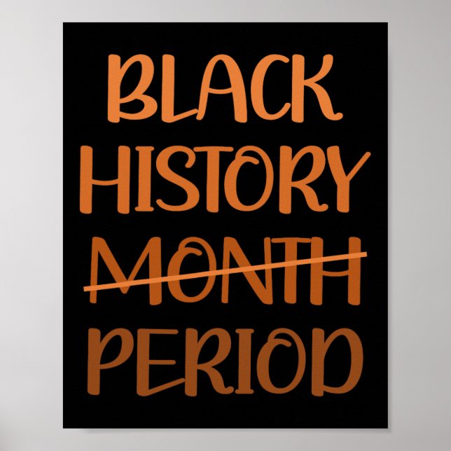 Schwarzgeschichte Monat Periode afrikanischer Amer Poster (Vorne)