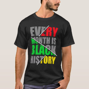 Schwarzgeschichte Monat Proud Schwarzafrikanische T-Shirt
