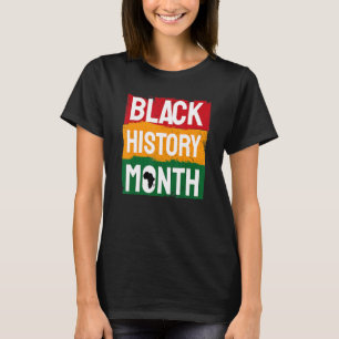 Schwarzgeschichte Monat stolzer schwarzer afrikani T-Shirt