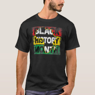 Schwarzgeschichte Monat Vintages Afrika Karte 1 T-Shirt