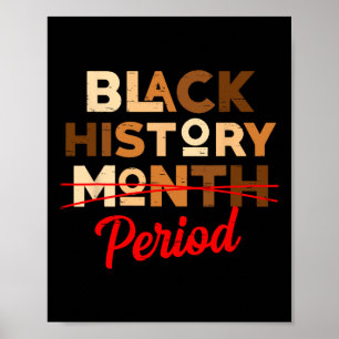 Schwarzgeschichte Monatszeit Melanin Jüdische Männ Poster