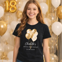 Schwarzgoldballons zum Geburtstag