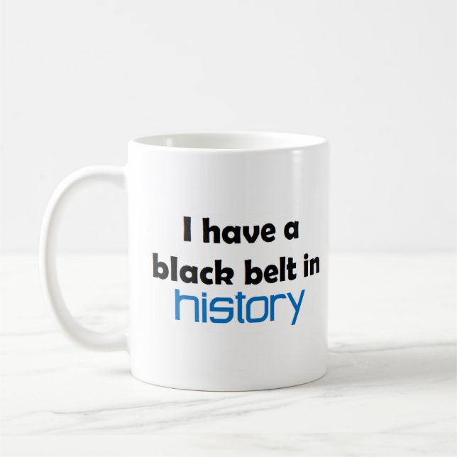 Schwarzgurt Geschichte Kaffeetasse (Links)