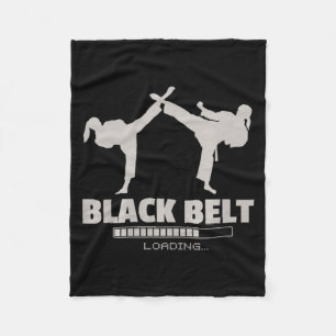 Schwarzgurt Karate Premium Tri-Blend Fleecedecke