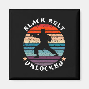 Schwarzgürtel-Level-Unlocks-Karate Behalten Magnet