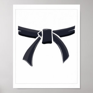 Schwarzgurtel Zweiter Grad Martial Arts Karate 1 T Poster