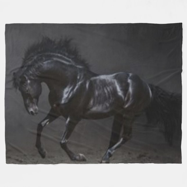 SCHWARZHORSE FLEECEDECKE (Vorderseite (Horizontal))