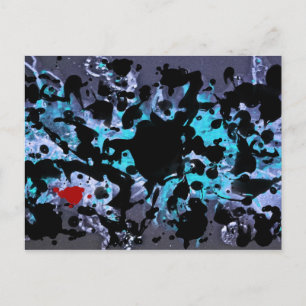 SCHWARZINK Gelber Spritzer Postkarte