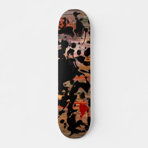 SCHWARZINK Grunge-Malerei Skateboard