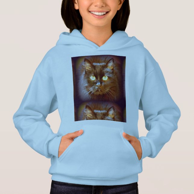 Schwarzkatze Hoodie (Vorderseite)