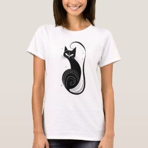 SCHWARZKATZE VINTAGER T - SHIRT