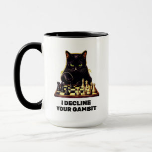 Schwarzkatzen-Schachmeister Tasse