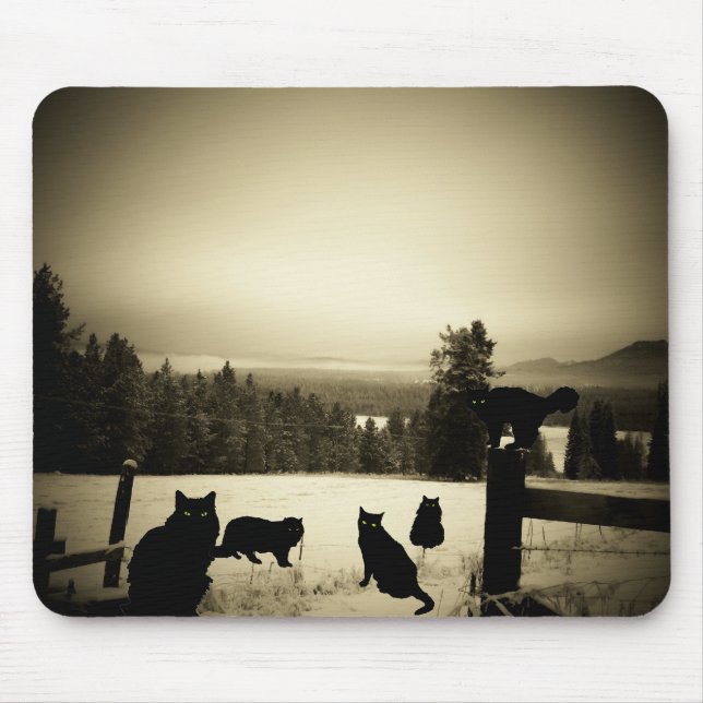 Schwarzkatzenfarm Mousepad (Vorne)
