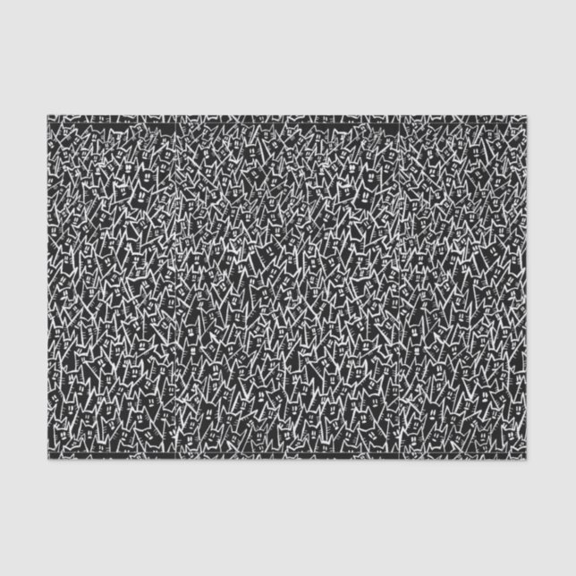 Schwarzkatzenpapier Seidenpapier (Vorderseite)