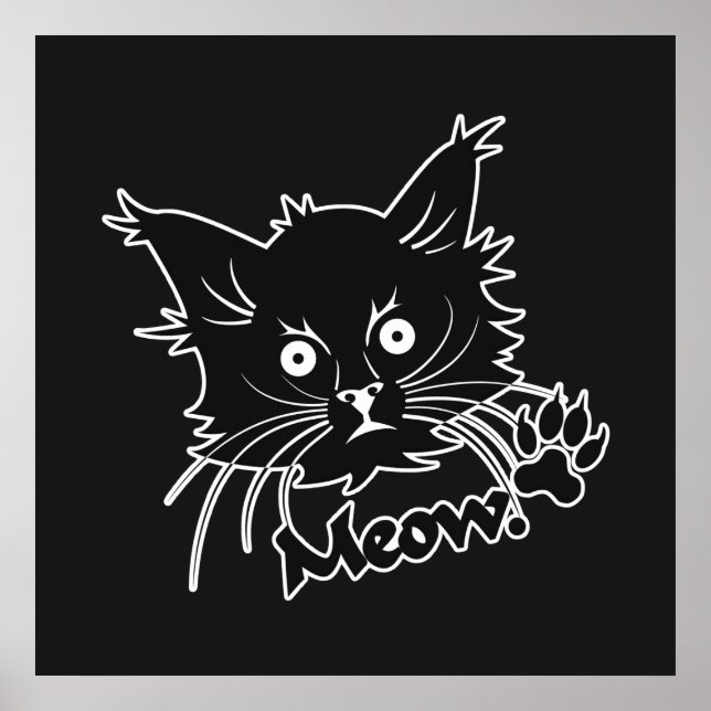 Schwarzkatzenspezialposter Poster (Vorne)