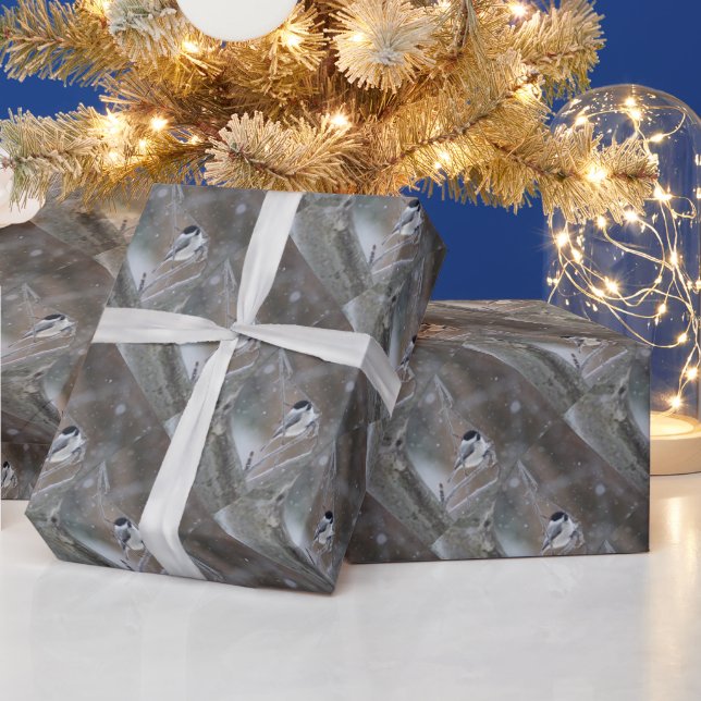 Schwarzkichererbse - Songbird Geschenkpapier (Feiertage)