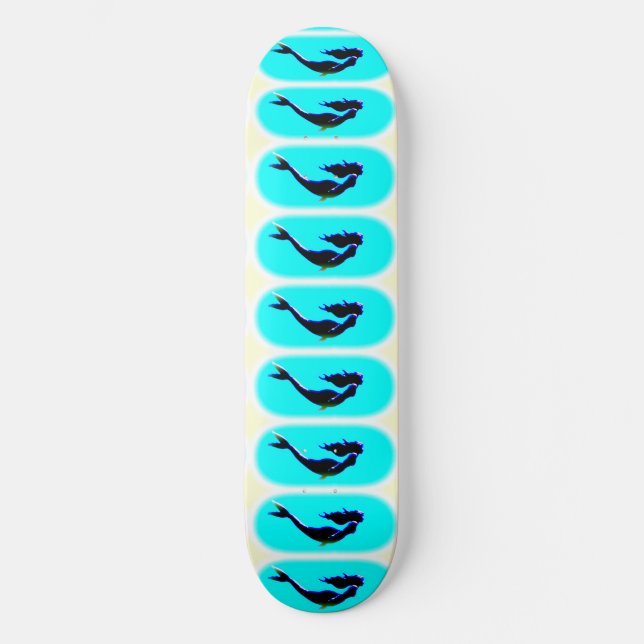 Schwarzkopfschwimmen Skateboard (Vorderseite)