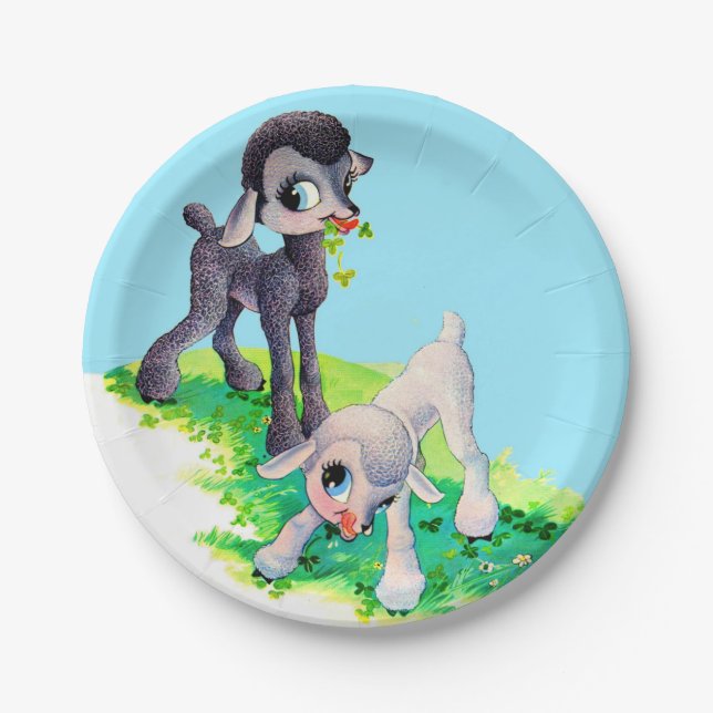 Schwarzlamm Pappteller (Vorderseite)