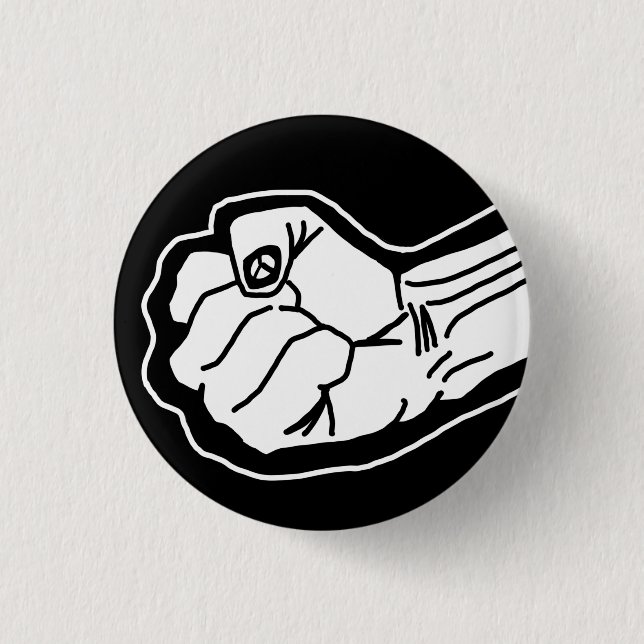 Schwarzlebensfrage Button (Vorderseite)