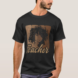 Schwarzlehrer Afro Shades von Melanin, Afrikaner A T-Shirt