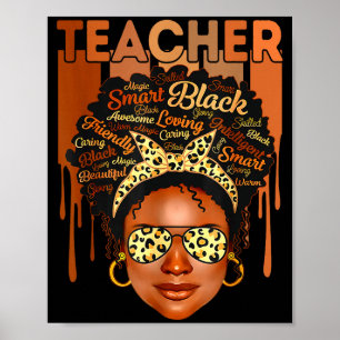 Schwarzlehrermagie Schwarz Geschichte Hemd Poster