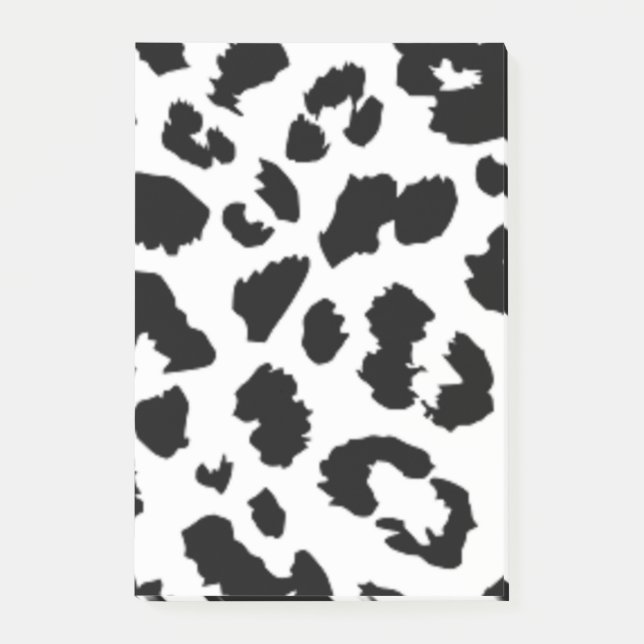 SCHWARZLEOPARDRUCK POST-IT KLEBEZETTEL (Vorderseite)