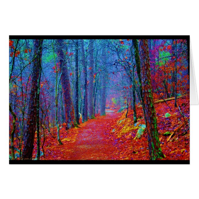 Schwarzlicht-Wald-Ölgemälde (Vorderseite (Horizontal))