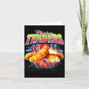 Schwarzmarkt-Rap Lustige Chicken Tenders Vintage 9 Karte