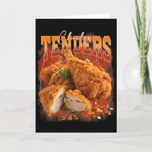 Schwarzmarkt-Rap Vintage 1990er Chicken Tenders Lu Karte
