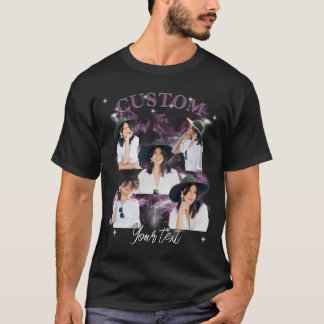 Schwarzmarkt-Shirt Rap-Stil Vintage-Custom-Foto-Sh T-Shirt