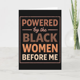 Schwarzmonat-T-Shirt Frauen Afro Schwarze Frauen A Karte