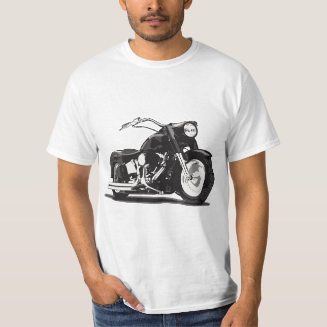 Schwarzmotorrad T-Shirt (Vorderseite)
