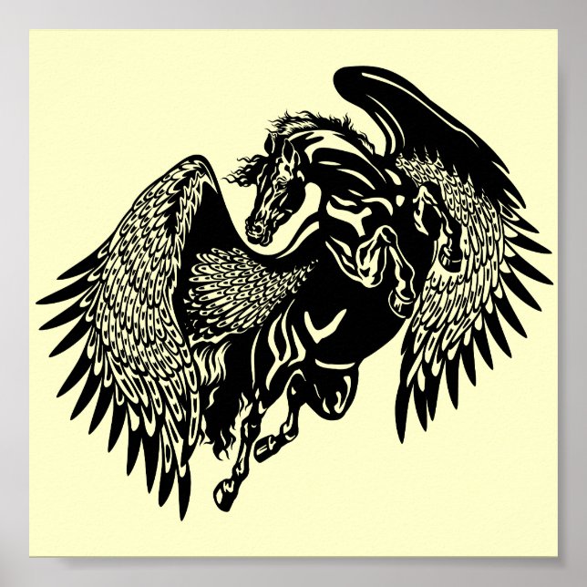 Schwarzpegasus Poster (Vorne)