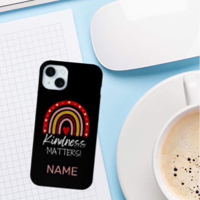 SCHWARZPINK RED BOHO RAINBOW KINDNESS MATTERS Case-Mate iPhone HÜLLE (BLACK PINK RED BOHO RAINBOW KINDNESS MATTERS Case-Mate iPhone CASE)