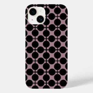 Schwarzpolka-Punkt-Karo-Mode Case-Mate iPhone 14 Hülle
