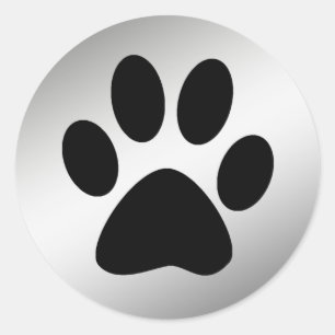 SCHWARZPUNKT AUF DER SELVER RUNDER AUFKLEBER