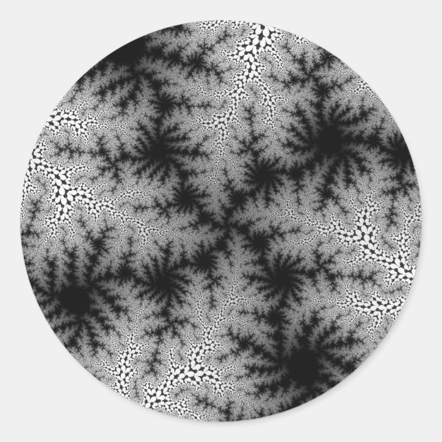 Schwarzrauchspeckle Runder Aufkleber (Vorderseite)