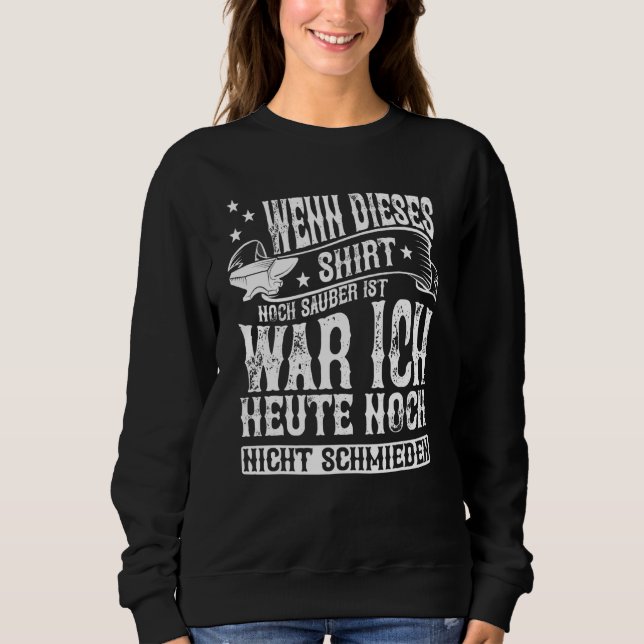 Schwarzschmied Horse Smith Metal Builder Sweatshirt (Vorderseite)