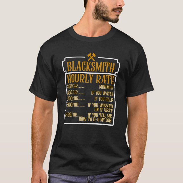 Schwarzschmiedekunstschmiedeschmiede T-Shirt (Vorderseite)