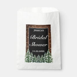 Schwarzschneewald und Waldkiefer Brautparty Geschenktütchen