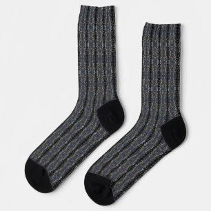 Schwarzspitzen-2-Baumrinden-Muster Socken