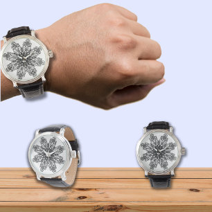 Schwarzspitzen-Motiv 2 Armbanduhr