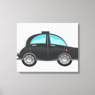Schwarztaxi Leinwanddruck