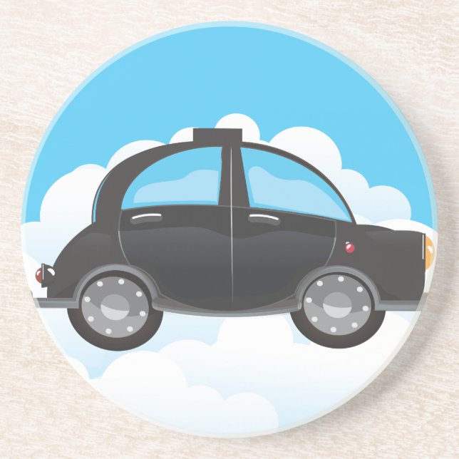 Schwarztaxi Untersetzer (Vorne)