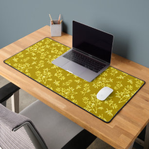 Schwarzthorn Pattern Gold Schreibtischunterlage