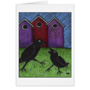 Schwarzvögel spielen