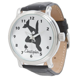 Schwarzwal-Design personalisiert Armbanduhr